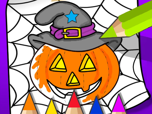 Halloween Coloring Book Game gameplay preview